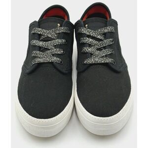 Converse Cons Canvas OX Black Men's Sz 9 Women's Sz 10.5‎ Embossed Rubber Bottom